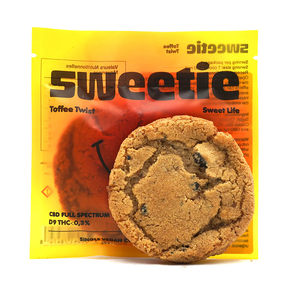 Space cookie gourmands infusés d’extrait de cannabis - Caramel Torsadé 🍮 USA