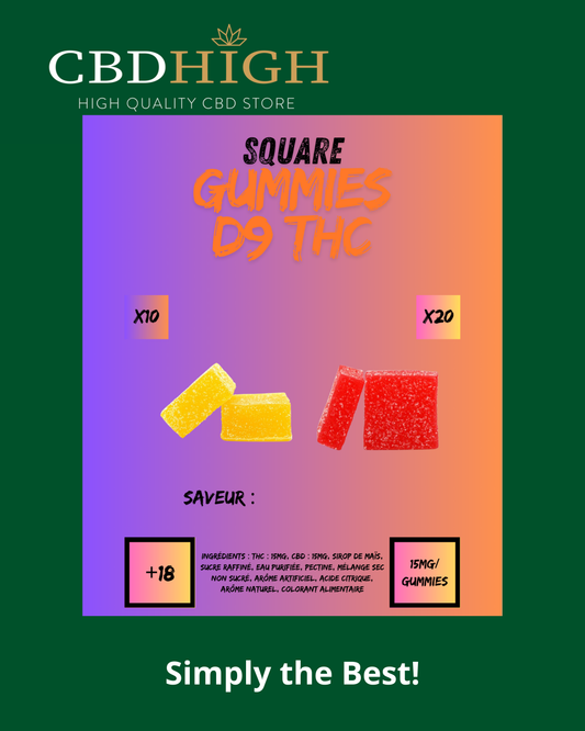 10 USA Gummies 15mg CBD & 15mg THC