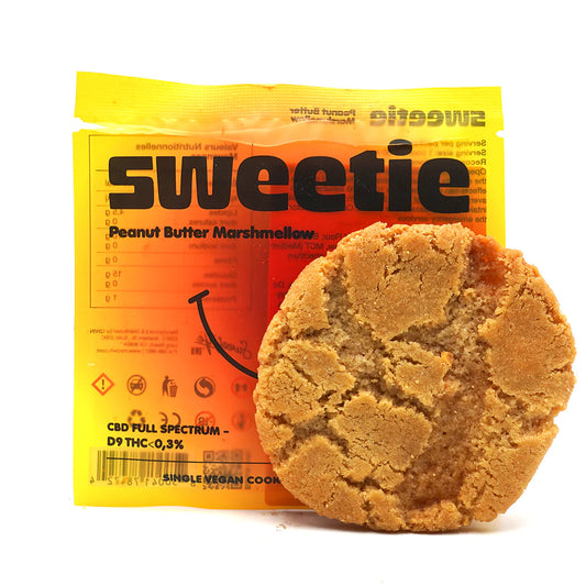 Space cookie gourmands infusés d’extrait de cannabis - Peanut butter Guimauve USA